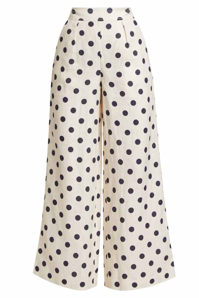 polka dot trousers